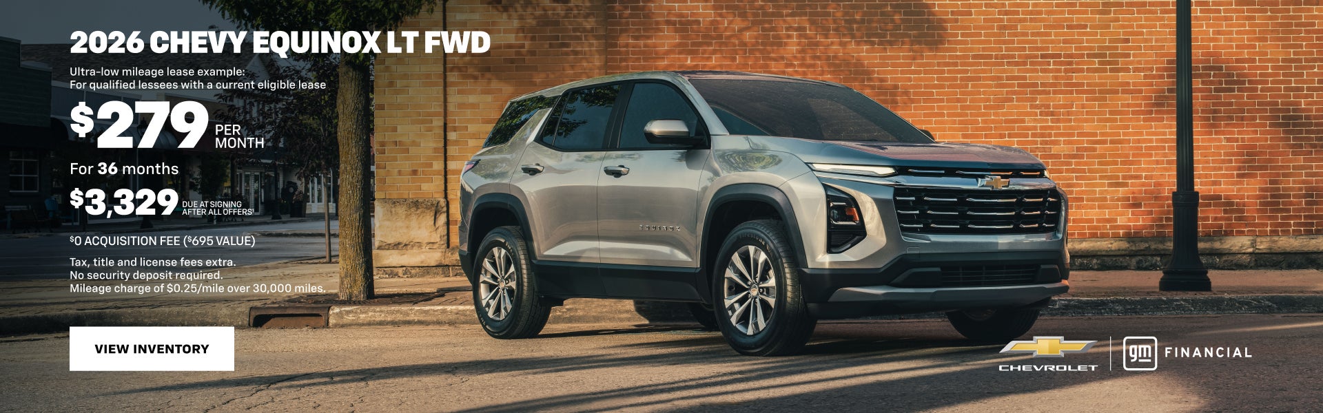 2026 Chevy Equinox LT FWD.Ultra-low mileage lease example for qualified lessees with a current el...